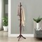 Adjustable Height Free Standing Wooden Coat Rack Tree Perfect for Any Room